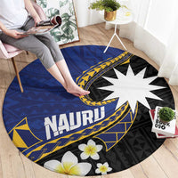 Nauru Round Carpet Naoero Proud Plumeria LT01 - Polynesian Pride