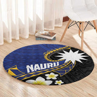 Nauru Round Carpet Naoero Proud Plumeria LT01 - Polynesian Pride