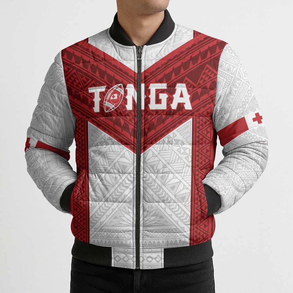 Tonga Rugby Custom Bomber Puffer Jacket Tonga Sea Eagles Go Champions LT01 - Polynesian Pride