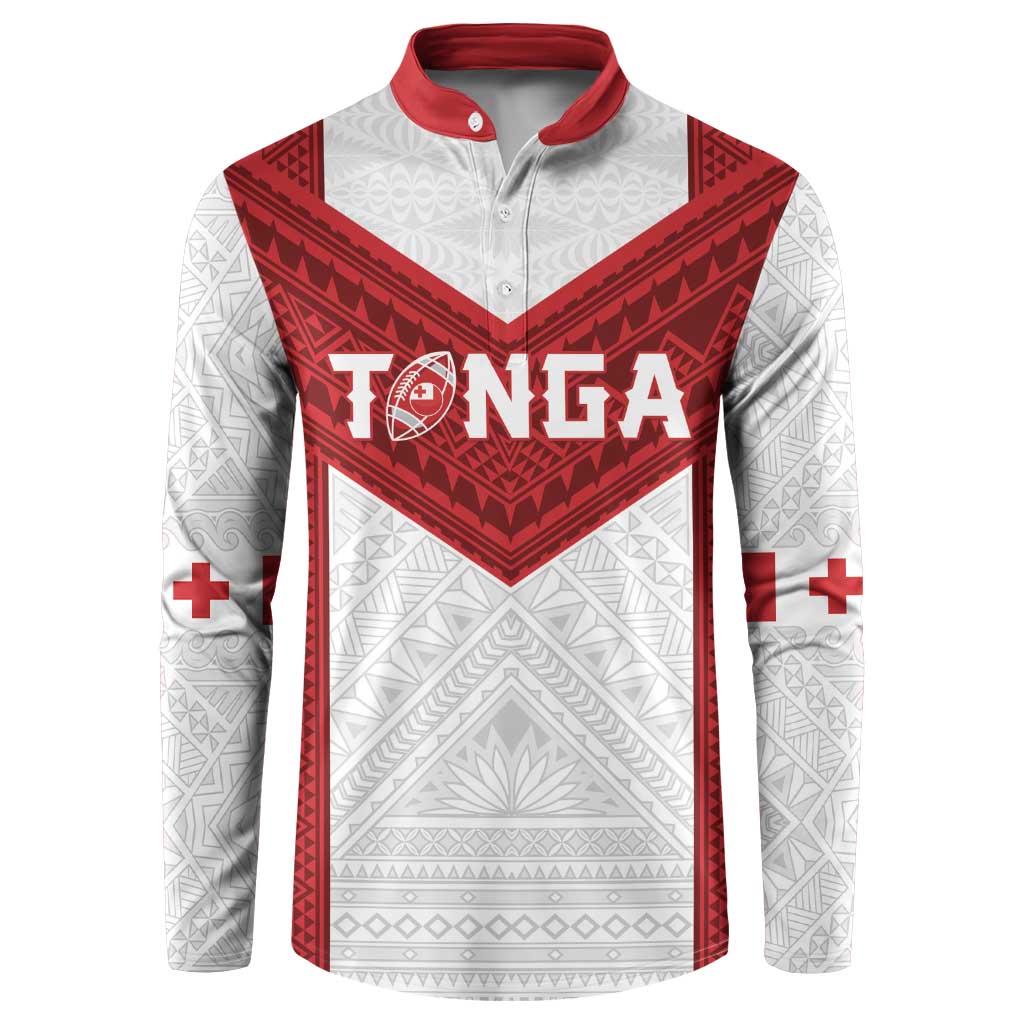 Tonga Rugby Custom Button Sweatshirt Tonga Sea Eagles Go Champions LT01 Red - Polynesian Pride