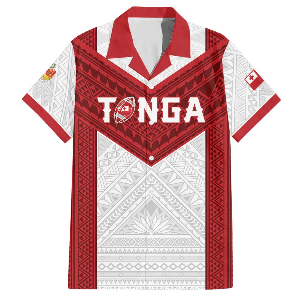 Tonga Rugby Custom Hawaiian Shirt Tonga Sea Eagles Go Champions LT01 Red - Polynesian Pride