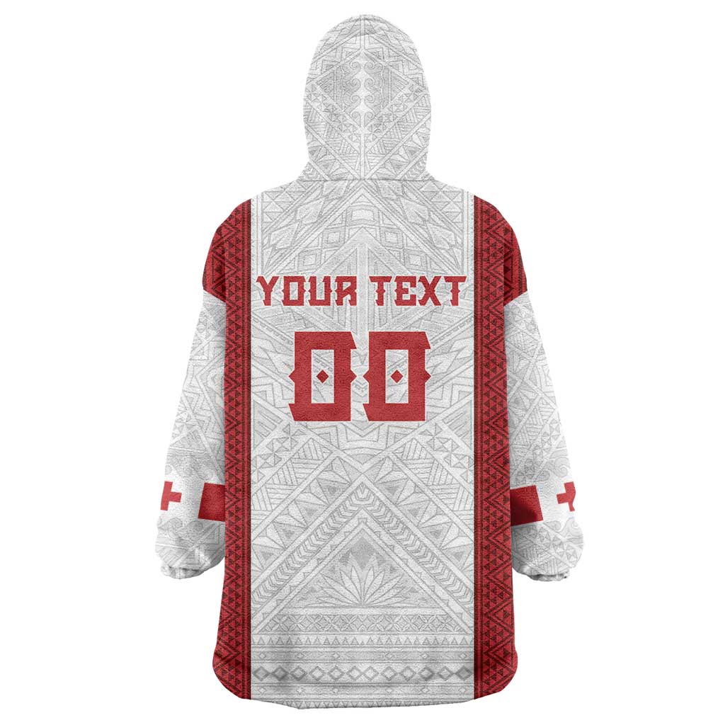 Tonga Rugby Custom Wearable Blanket Hoodie Tonga Sea Eagles Go Champions LT01 - Polynesian Pride