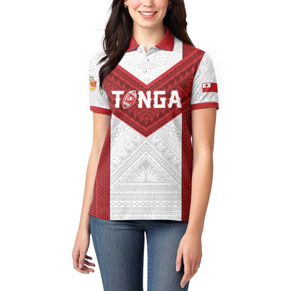 Tonga Rugby Custom Women Polo Shirt Tonga Sea Eagles Go Champions LT01 - Polynesian Pride