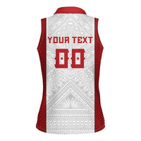 Tonga Rugby Custom Women Sleeveless Polo Shirt Tonga Sea Eagles Go Champions LT01 - Polynesian Pride
