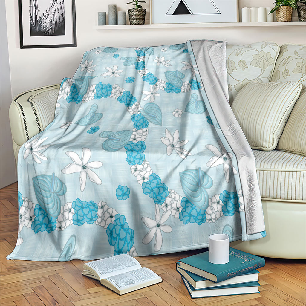 Hawaii Anthurium Tiare Pikake Lei Blanket UliUli Lauhala Art Pattern