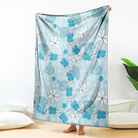 Hawaii Anthurium Tiare Pikake Lei Blanket UliUli Lauhala Art Pattern