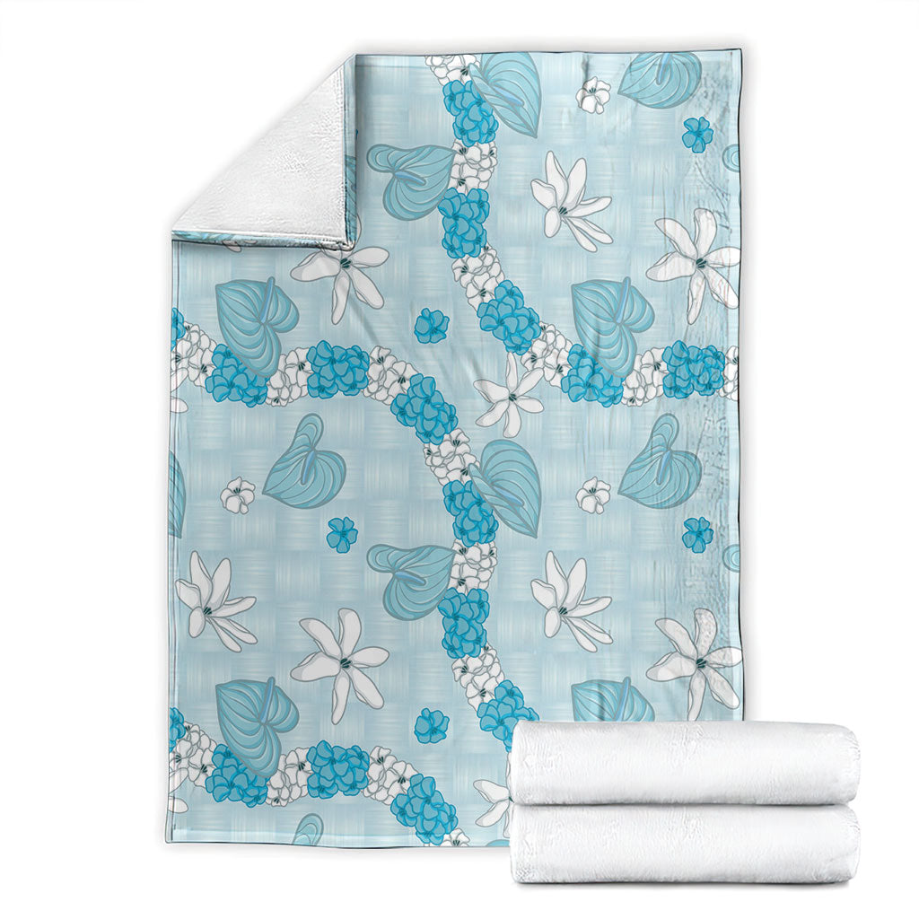 Hawaii Anthurium Tiare Pikake Lei Blanket UliUli Lauhala Art Pattern
