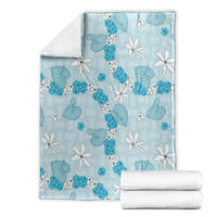 Hawaii Anthurium Tiare Pikake Lei Blanket UliUli Lauhala Art Pattern