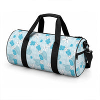 Hawaii Anthurium Tiare Pikake Lei Duffle Bag UliUli Lauhala Art Pattern LT01 - Polynesian Pride