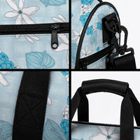 Hawaii Anthurium Tiare Pikake Lei Duffle Bag UliUli Lauhala Art Pattern LT01 - Polynesian Pride