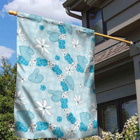 Hawaii Anthurium Tiare Pikake Lei Garden Flag UliUli Lauhala Art Pattern