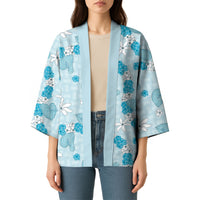 Hawaii Anthurium Tiare Pikake Lei Kimono UliUli Lauhala Art Pattern