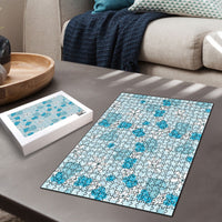 Hawaii Anthurium Tiare Pikake Lei Puzzle UliUli Lauhala Art Pattern