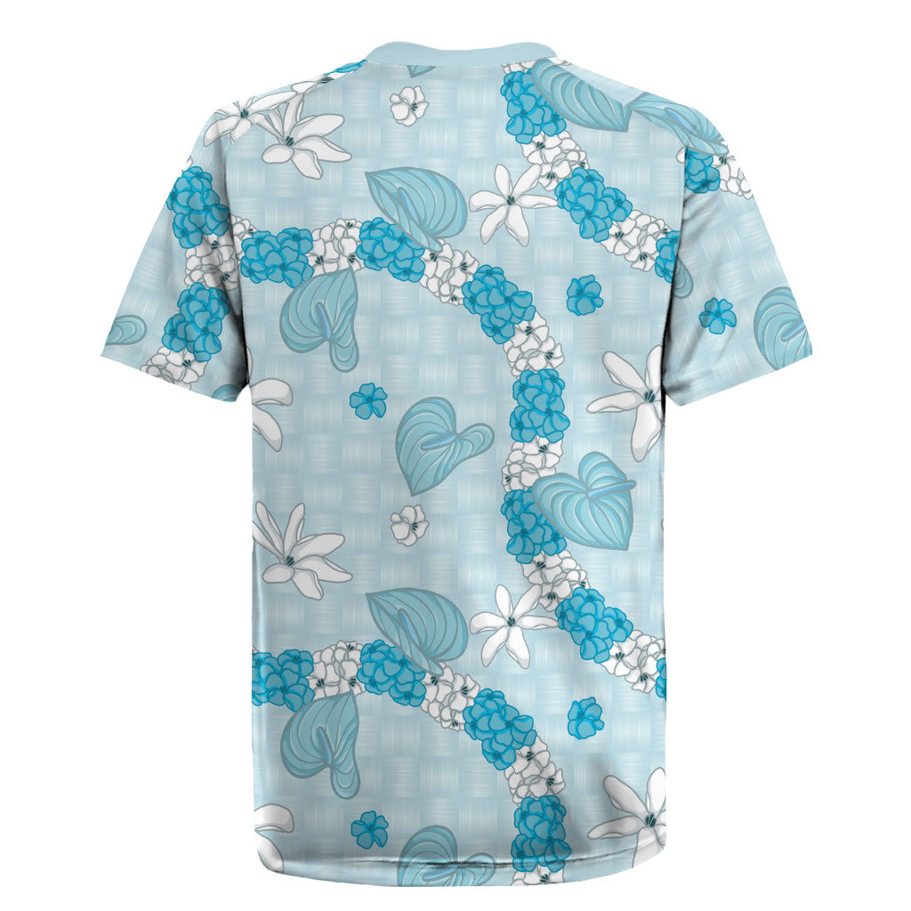 Hawaii Anthurium Tiare Pikake Lei Rugby Jersey UliUli Lauhala Art Pattern LT01 - Polynesian Pride