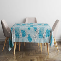 Hawaii Anthurium Tiare Pikake Lei Tablecloth UliUli Lauhala Art Pattern