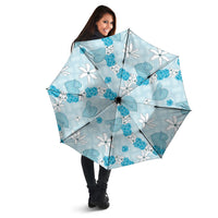 Hawaii Anthurium Tiare Pikake Lei Umbrella UliUli Lauhala Art Pattern
