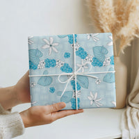Hawaii Anthurium Tiare Pikake Lei Wrapping Paper UliUli Lauhala Art Pattern
