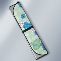 Hawaii Anthurium Tiare Pikake Lei Auto Sun Shade Omaomao Lauhala Art Pattern
