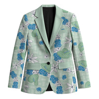 Hawaii Anthurium Tiare Pikake Lei Blazer Omaomao Lauhala Art Pattern