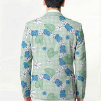 Hawaii Anthurium Tiare Pikake Lei Blazer Omaomao Lauhala Art Pattern