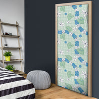 Hawaii Anthurium Tiare Pikake Lei Door Cover Omaomao Lauhala Art Pattern LT01 - Polynesian Pride