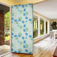 Hawaii Anthurium Tiare Pikake Lei Door Cover Omaomao Lauhala Art Pattern LT01 - Polynesian Pride