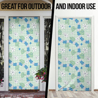 Hawaii Anthurium Tiare Pikake Lei Door Cover Omaomao Lauhala Art Pattern LT01 - Polynesian Pride