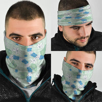 Hawaii Anthurium Tiare Pikake Lei Neck Gaiter Omaomao Lauhala Art Pattern