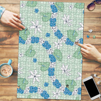 Hawaii Anthurium Tiare Pikake Lei Puzzle Omaomao Lauhala Art Pattern