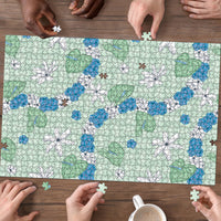 Hawaii Anthurium Tiare Pikake Lei Puzzle Omaomao Lauhala Art Pattern