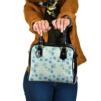 Hawaii Anthurium Tiare Pikake Lei Shoulder Handbag Omaomao Lauhala Art Pattern