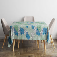 Hawaii Anthurium Tiare Pikake Lei Tablecloth Omaomao Lauhala Art Pattern