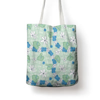 Hawaii Anthurium Tiare Pikake Lei Tote Bag Omaomao Lauhala Art Pattern