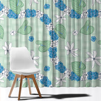 Hawaii Anthurium Tiare Pikake Lei Window Curtain Omaomao Lauhala Art Pattern