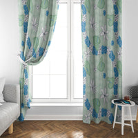 Hawaii Anthurium Tiare Pikake Lei Window Curtain Omaomao Lauhala Art Pattern