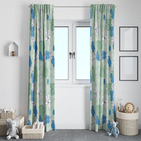 Hawaii Anthurium Tiare Pikake Lei Window Curtain Omaomao Lauhala Art Pattern