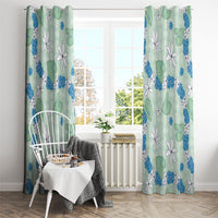 Hawaii Anthurium Tiare Pikake Lei Window Curtain Omaomao Lauhala Art Pattern