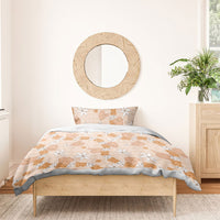 Hawaii Anthurium Tiare Pikake Lei Bedding Set Alani Lauhala Art Pattern LT01 - Polynesian Pride