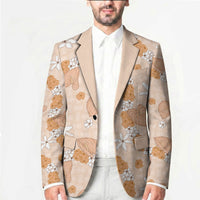 Hawaii Anthurium Tiare Pikake Lei Blazer Alani Lauhala Art Pattern