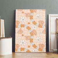 Hawaii Anthurium Tiare Pikake Lei Canvas Wall Art Alani Lauhala Art Pattern