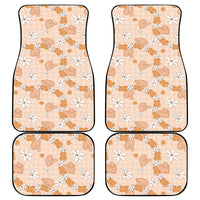 Hawaii Anthurium Tiare Pikake Lei Car Mats Alani Lauhala Art Pattern