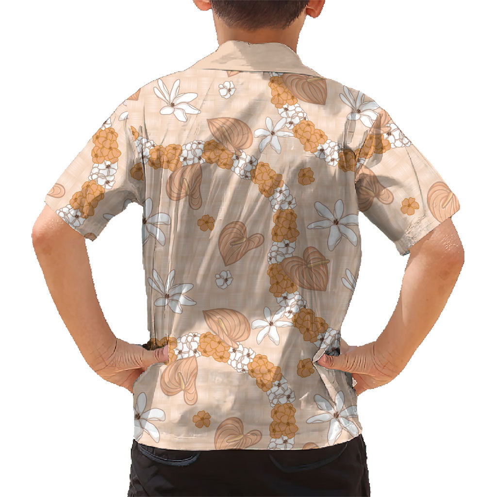 Hawaii Anthurium Tiare Pikake Lei Family Matching Mermaid Dress and Hawaiian Shirt Alani Lauhala Art Pattern