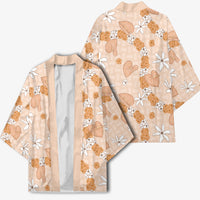 Hawaii Anthurium Tiare Pikake Lei Kimono Alani Lauhala Art Pattern LT01 - Polynesian Pride