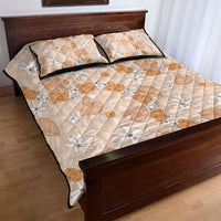 Hawaii Anthurium Tiare Pikake Lei Quilt Bed Set Alani Lauhala Art Pattern
