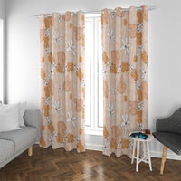 Hawaii Anthurium Tiare Pikake Lei Window Curtain Alani Lauhala Art Pattern