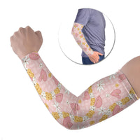 Hawaii Anthurium Tiare Pikake Lei Arm Sleeves Akala Lauhala Art Pattern