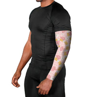 Hawaii Anthurium Tiare Pikake Lei Arm Sleeves Akala Lauhala Art Pattern