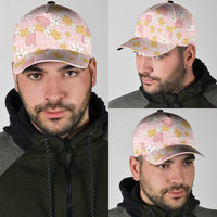 Hawaii Anthurium Tiare Pikake Lei Classic Cap Akala Lauhala Art Pattern