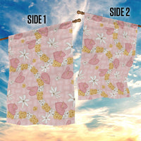 Hawaii Anthurium Tiare Pikake Lei Garden Flag Akala Lauhala Art Pattern