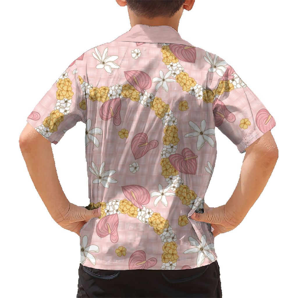 Hawaii Anthurium Tiare Pikake Lei Hawaiian Shirt Akala Lauhala Art Pattern